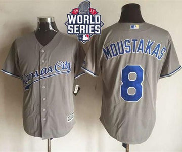 Mike Moustakas New Kansas City Royals grey jersey