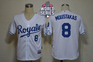 Mike Moustakas Kansas City Royals white jersey