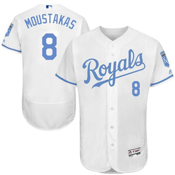 Mike Moustakas Kansas City Royals white Authentic jersey