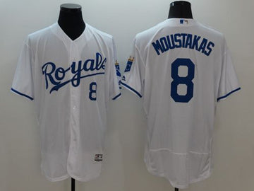Mike Moustakas Kansas City Royals white Authentic jersey