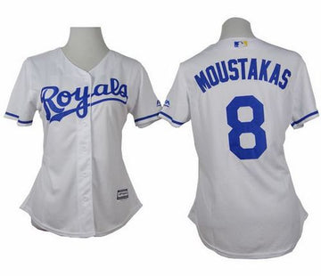 Mike Moustakas Kansas City Royals white Home jersey