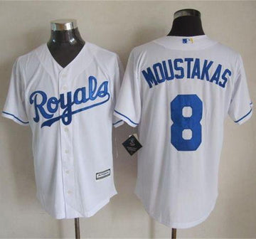 Mike Moustakas Kansas City Royals white jersey