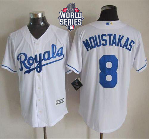 Mike Moustakas Kansas City Royals white jersey