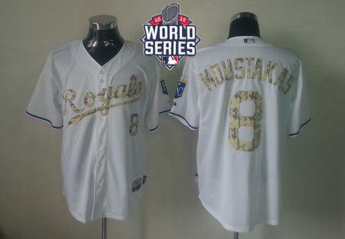 Mike Moustakas Kansas City Royals white jersey