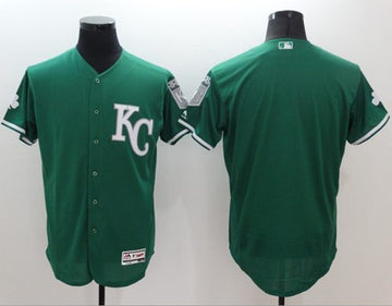 Custom Kansas City Royals green Authentic jersey