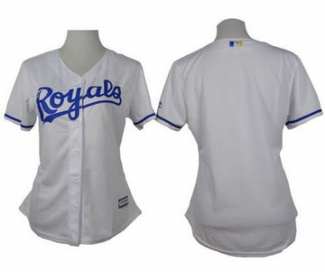 Custom Kansas City Royals white Home jersey
