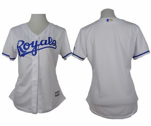 Custom Kansas City Royals white Home jersey