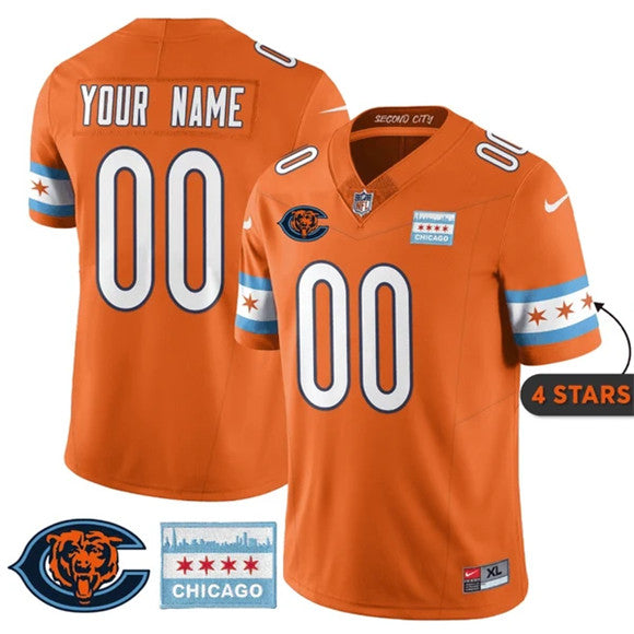 Custom Chicago Bears orange City Edition jersey