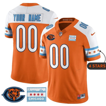 Custom Chicago Bears orange City Edition jersey