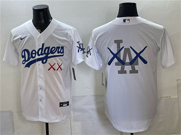 Los Angeles Dodgers white Vapor jersey