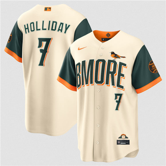 Jackson Holliday Natural Baltimore Orioles City Connect jersey