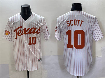 Mia Scott Texas Longhorns white jersey