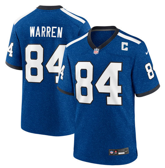Tyler Warren Indianapolis Colts blue Vapor jersey