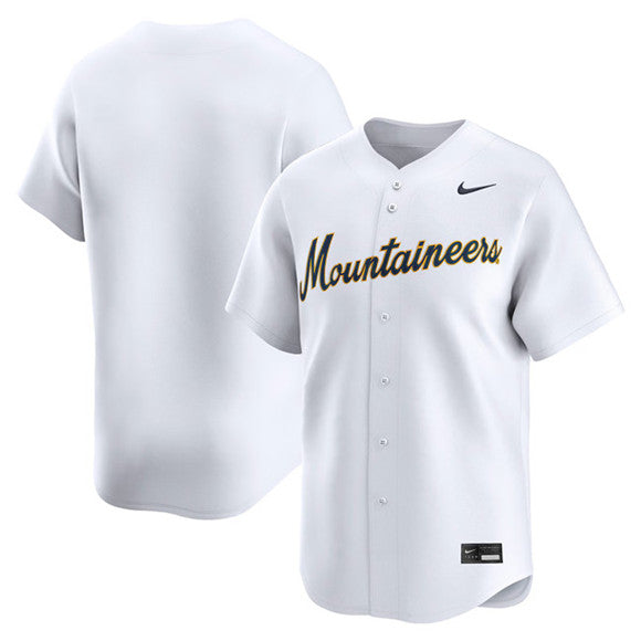 Custom West Virginia Mountaineers white Limited jersey