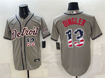 Dillon Dingler Detroit Tigers gray jersey