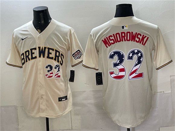 Jacob Misiorowski Milwaukee Brewers cream Home jersey