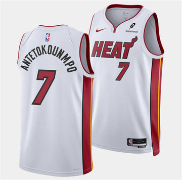 Giannis Antetokounmpo Miami Heat white jersey