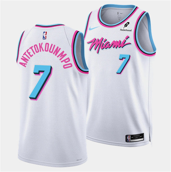 Giannis Antetokounmpo Miami Heat white jersey