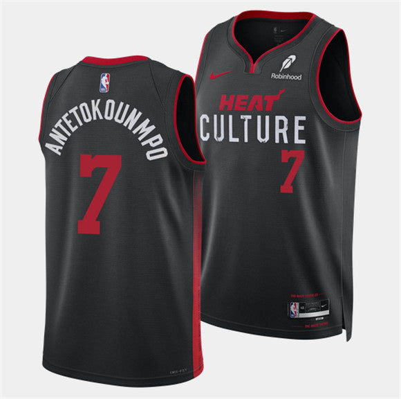 Giannis Antetokounmpo Miami Heat black jersey