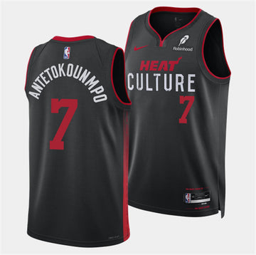 Giannis Antetokounmpo Miami Heat black jersey