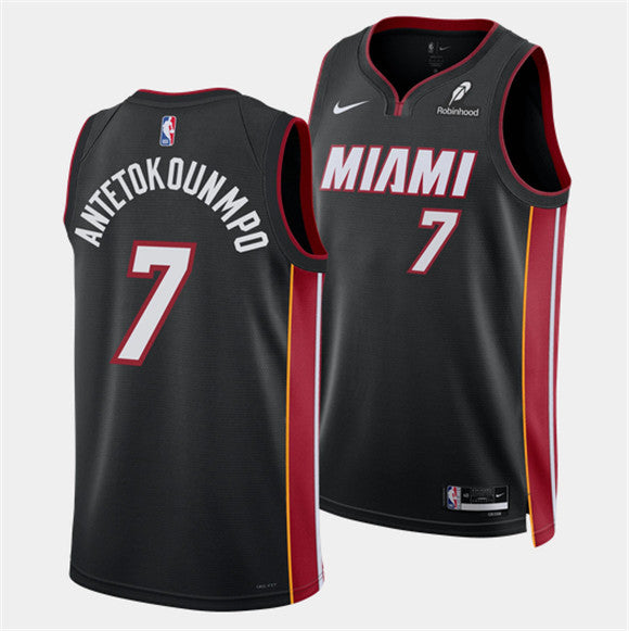 Giannis Antetokounmpo Miami Heat black jersey