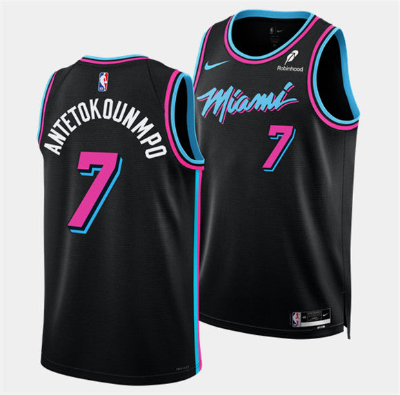 Giannis Antetokounmpo Miami Heat black jersey