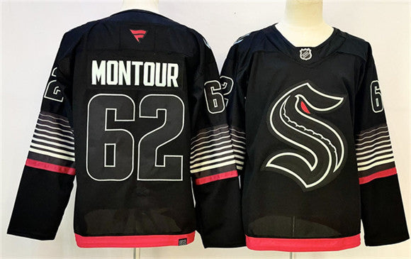 Brandon Montour Seattle Kraken black Alternate jersey