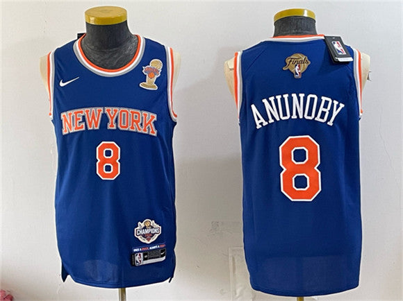 OG Anunoby New York Knicks blue jersey