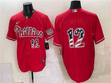 Kyle Schwarber Philadelphia Phillies red Home jersey