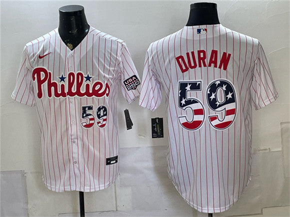 Jhoan Durán Philadelphia Phillies white Home jersey