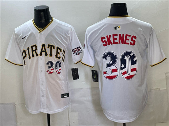 Paul Skenes Pittsburgh Pirates white jersey