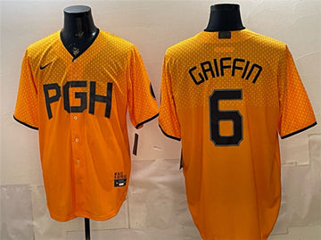 Konnor Griffin Pittsburgh Pirates gold City Connect jersey