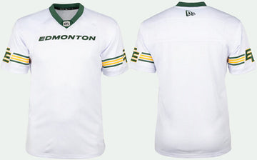 Edmonton Elks white Home jersey