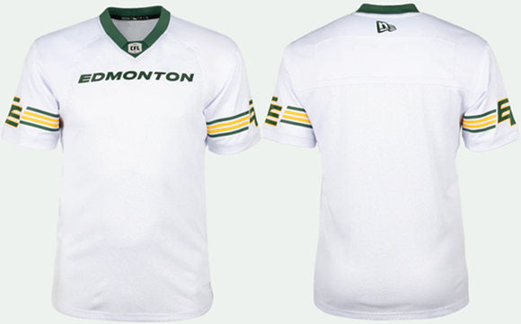 Edmonton Elks white Home jersey