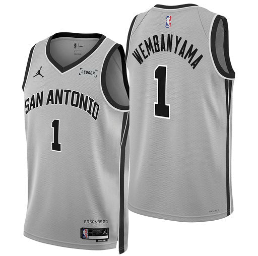 Victor Wembanyama San Antonio Spurs silver jersey