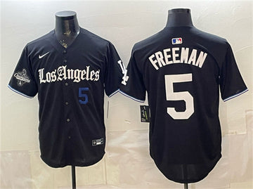 Freddie Freeman Los Angeles Dodgers black Vapor jersey