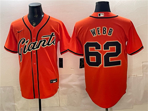 Logan Webb San Francisco Giants orange jersey
