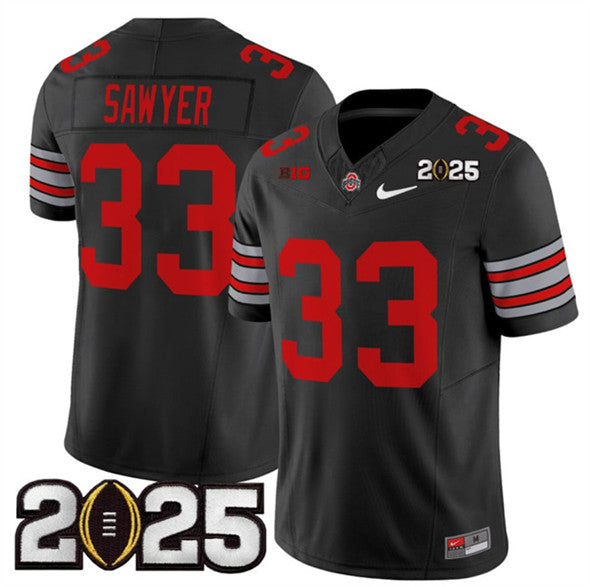 Jack Sawyer Ohio State Buckeyes black Vapor jersey