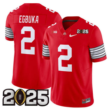 Emeka Egbuka Ohio State Buckeyes red Vapor jersey