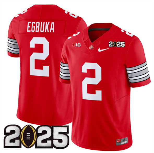 Emeka Egbuka Ohio State Buckeyes red Vapor jersey
