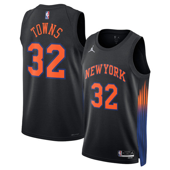 Karl-Anthony Towns New York Knicks black jersey