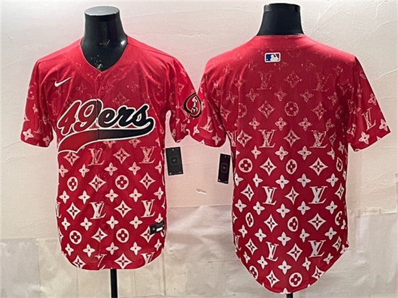 Custom San Francisco 49ers red Limited jersey