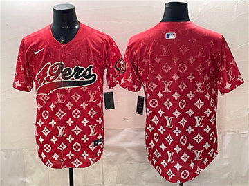 Custom San Francisco 49ers red Limited jersey