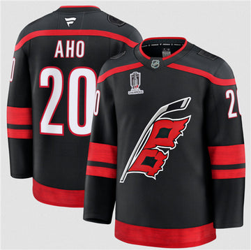 Sebastian Aho Carolina Hurricanes black Home jersey