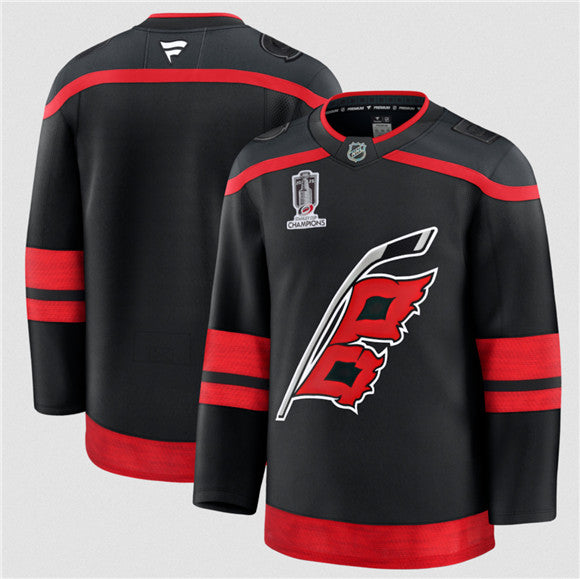 Custom Carolina Hurricanes black Home jersey