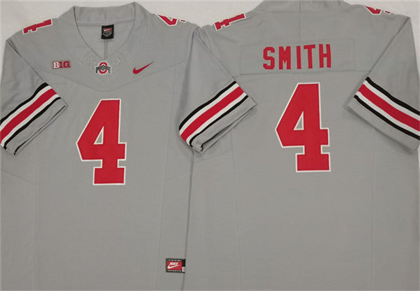 Jeremiah Smith Ohio State Buckeyes gray Limited jersey
