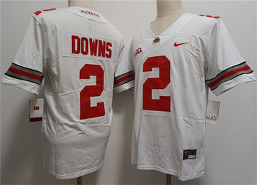 Caleb Downs Ohio State Buckeyes white Limited jersey