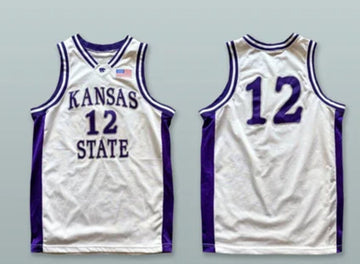 Custom Kansas State Wildcats white jersey