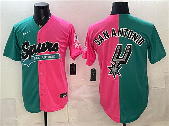 Team Big Logo San Antonio Spurs Split jersey