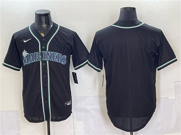 Custom Seattle Mariners black Fashion jersey